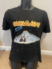 Rare Parliament George Clinton Mothership Connection T Shirt Black - L /XL -Used