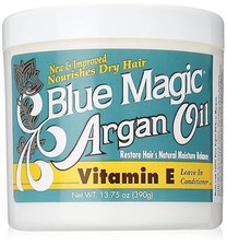 BLUE MAGIC Argan Oil  Vitamin-e Leave-in Conditioner 13.75 Oz,