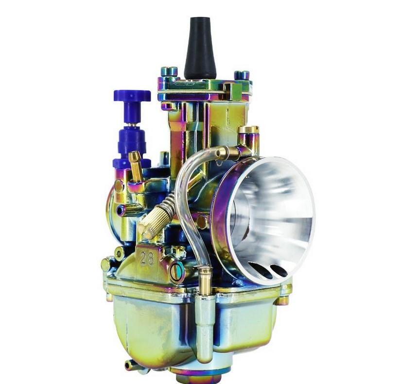Carburateur PWK 28 titanium boisseau plat pour résoudre les trous à l'accélération