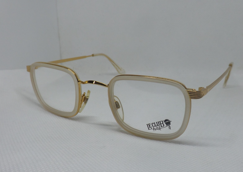Frames for Eyeglasses Man Years 80 Vintage Gold Metal Italy Le Club - Picture 4 of 6