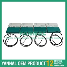 4X New 804C-33 Piston Rings Set STD For Perkins Fantuzzi SF 40 U