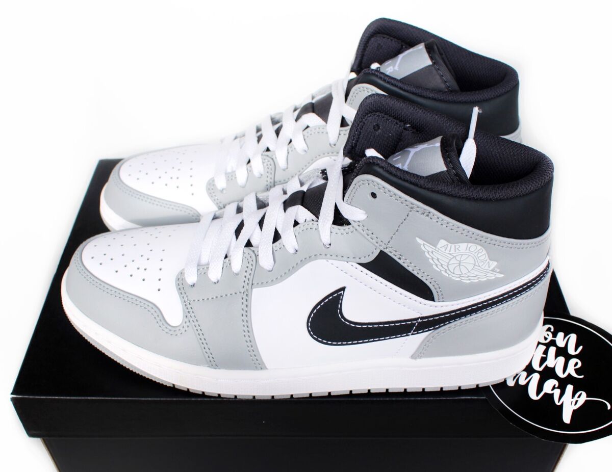 Nike Air Jordan 1 Retro Mid Anthracite Light Smoke Grey UK 5 Nike Air Jordan 1 Retro Mid Anthracite Light Smoke Grey UK 5