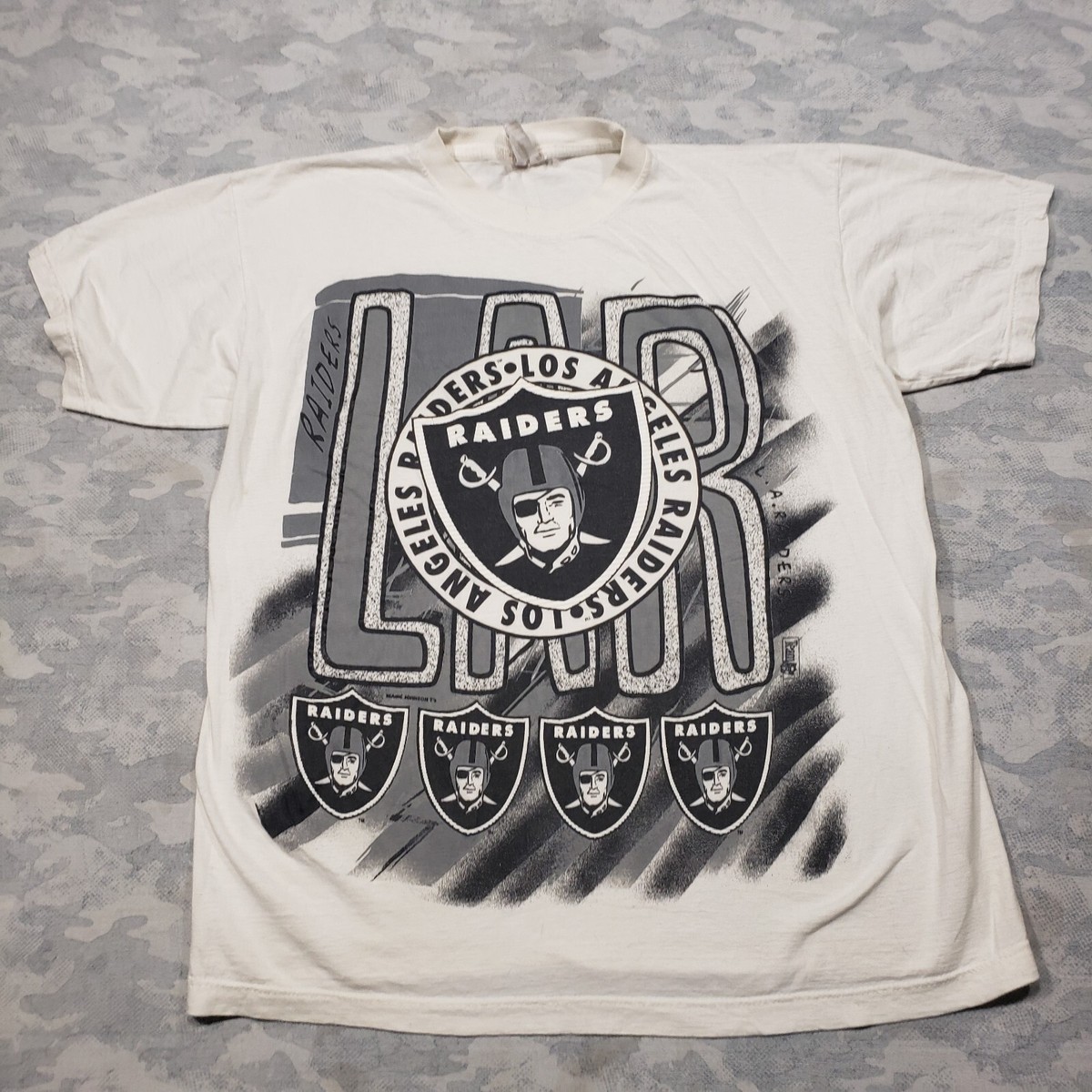 VINTAGE RAIDERS BY MAGIC JOHNSON T’S Vintage Los Angeles Raiders T-Shirt Mens XL Magic Johnson