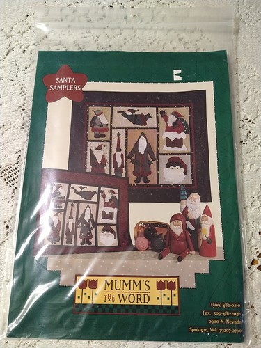 Mumm's The Word "Santa Samplers" 2 Quilt Patterns Wall Hangings Debbie Mumm - Picture 1 of 3