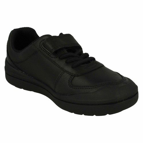 Boys Clarks Rock Verve K Black Leather School Shoes - 第 15/18 張圖片
