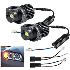 2x LED Angel Eyes Halo Ring Light Bulb For BMW 3 Series E90 E91 LCI With Canbus/