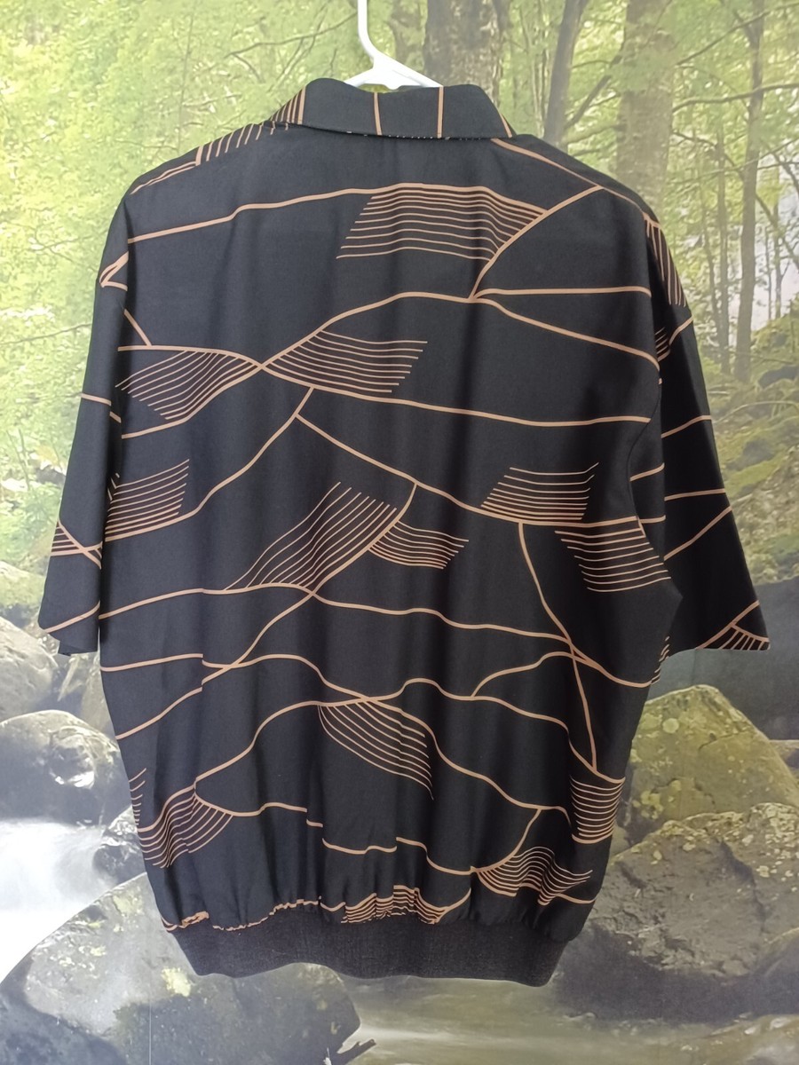 Vintage ’Avila Davila Mens Shirt Banded Hem Pockets Short Sleeves X-Large View 2