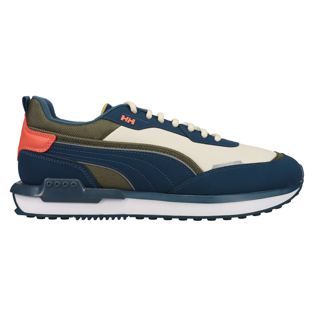 Puma City Rider Lace-Up Mens Blue Casual Sneakers 382338-01