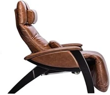 Svago ZGR Plus Recliner Chair with Heat & Massage - Cognac Faux Leather