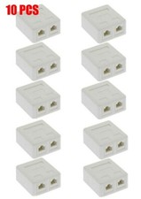 10x 2 Port Cat5e RJ45 Keystone Jack Network  ...