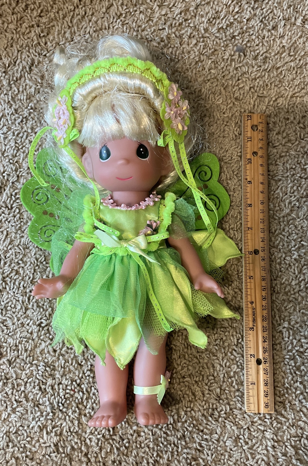 Disney Elegance Tinker Bell Precious Moments Doll Movable Peter Pan Posable