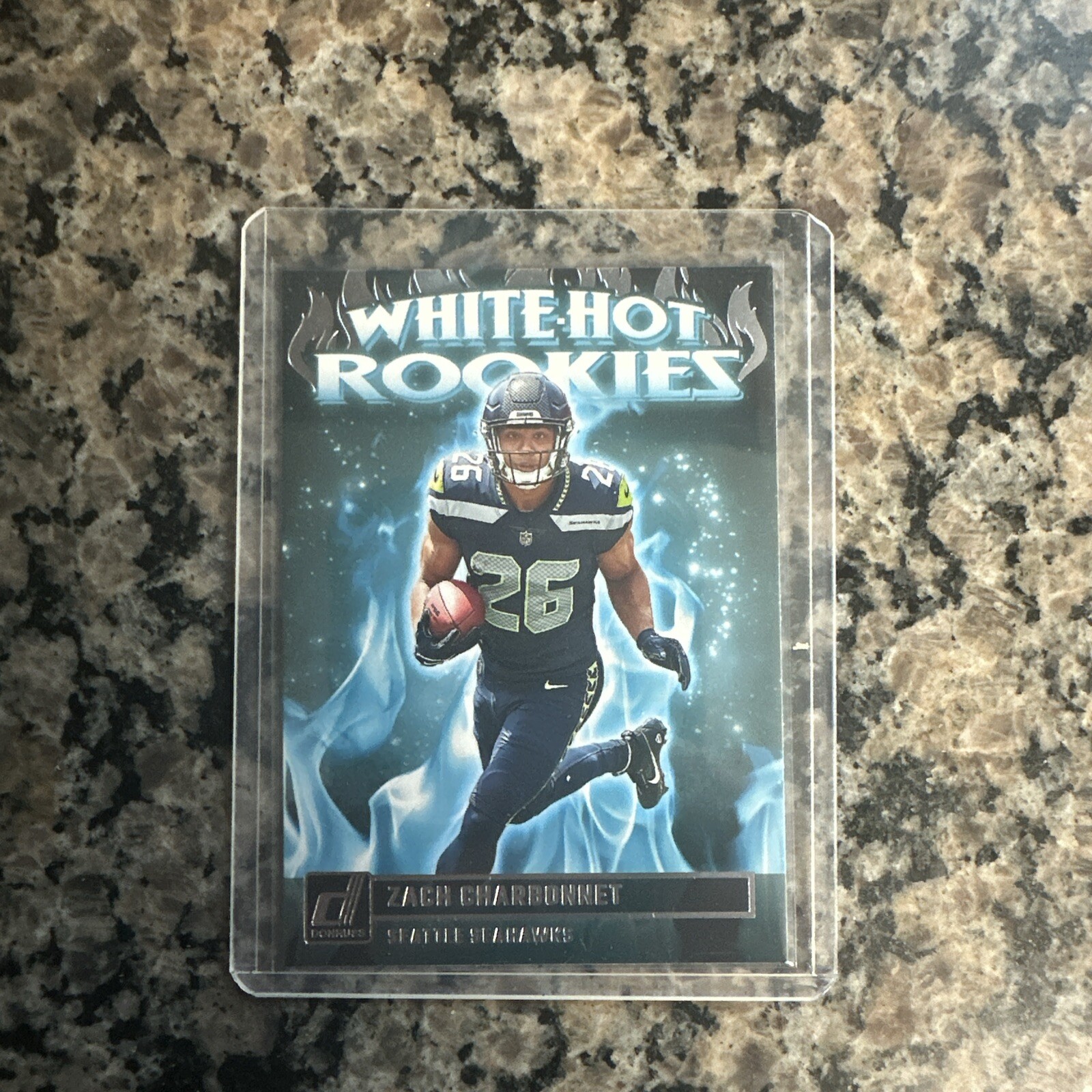 2023 Donruss Football White Hot Rookies Zach Charbonnet #WHR-8 Seahawks
