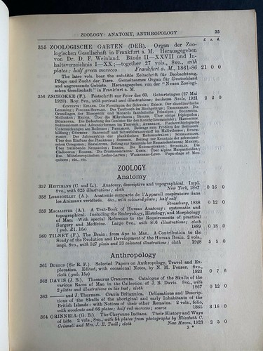 Catalogue of Important/Rare Books on Zoology, Geology & Palaeontology 1929 Book - Picture 5 of 10