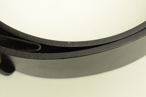 Authentic Gucci Double G Buckle Belt Logo Tortoise GP Black Leather Accessory - Picture 5 of 10