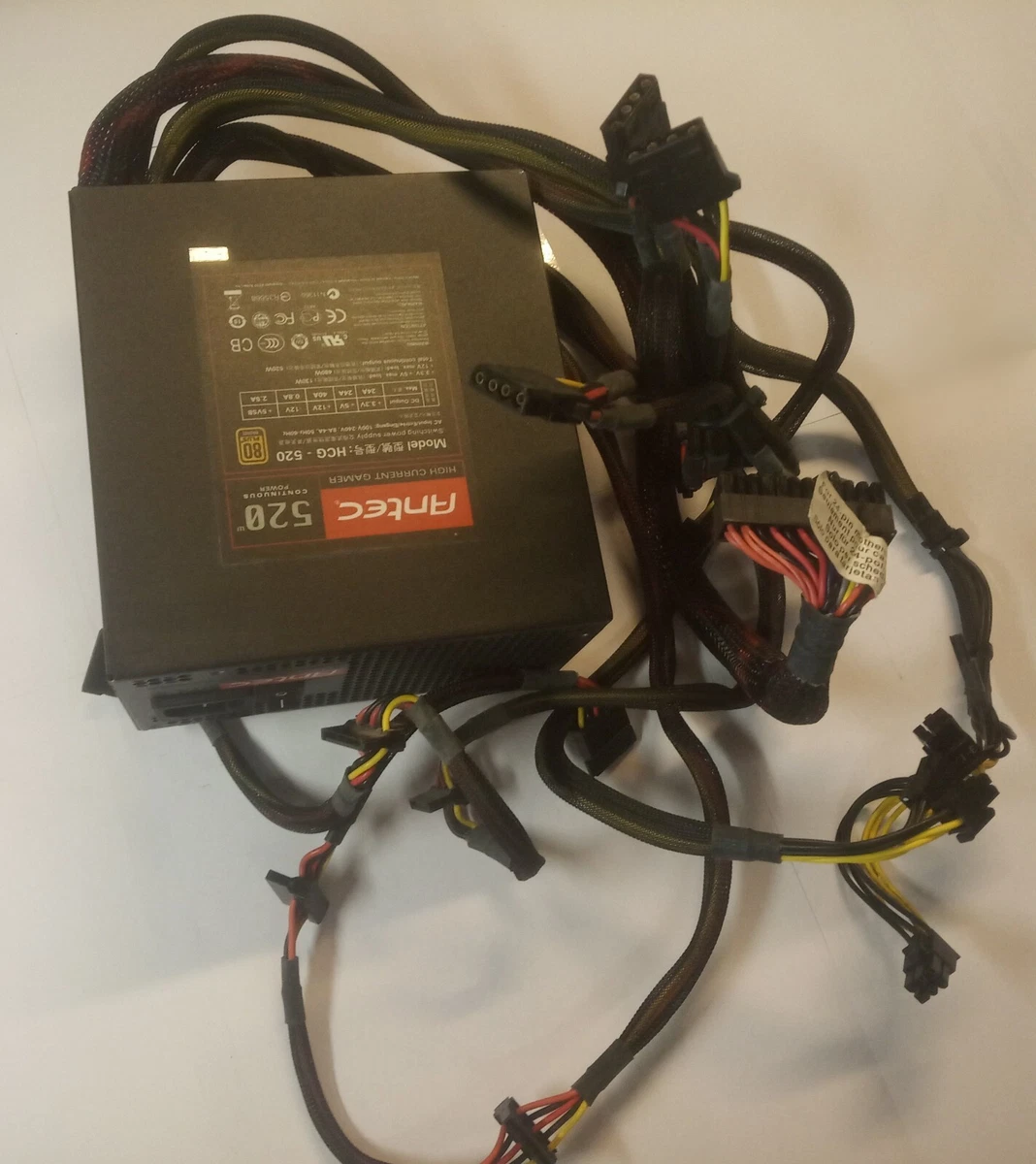 Alimentation PC ATX Antec VP500P PLUS 500W 80 PLUS - Testée Fonctionnelle - Occasion