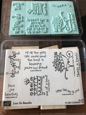 Stampin' Up New love Ya Bunches Set of Six Stamps