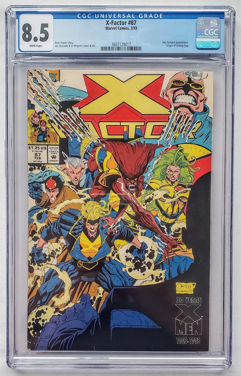 CGC 8.5 VF+ WP Marvel Comics X-Factor #87 Feb 1993 Doc Samson