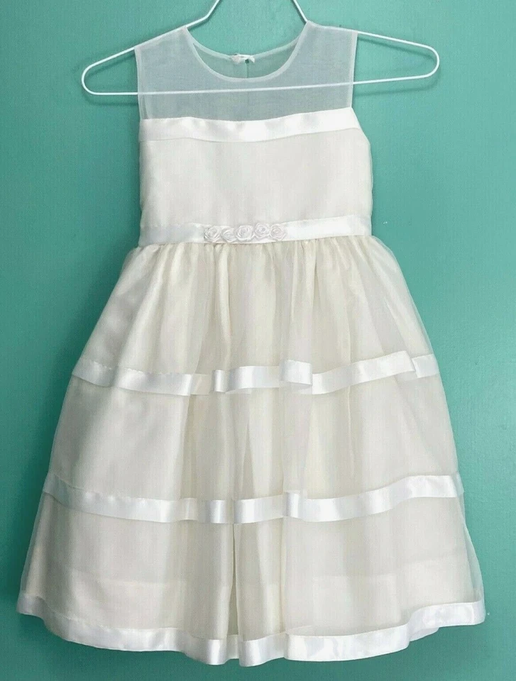 Precioso vestido y chal retrato boda de Pascua Sylvia Whyte talla 4 nuevo estado Foto 2 de 4