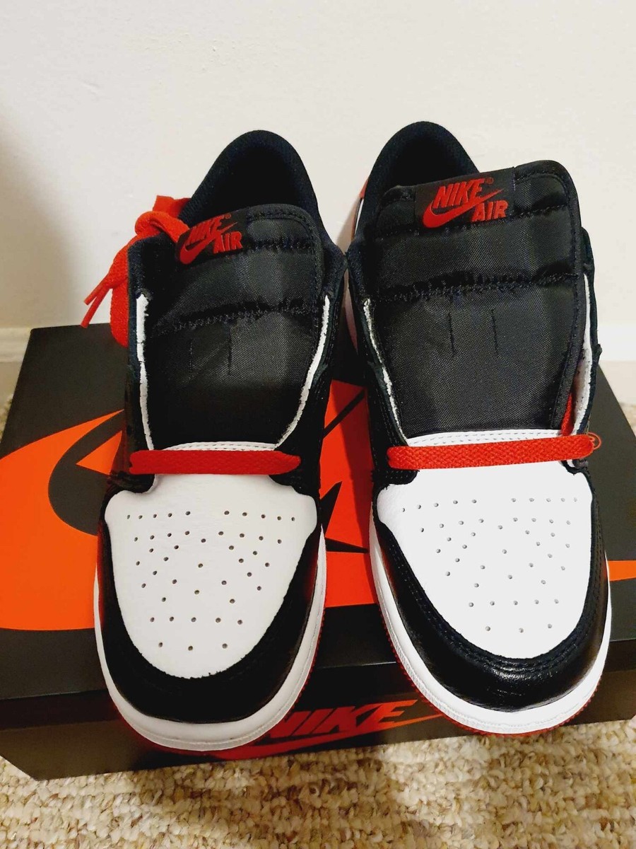 靴 Nike Air Jordan 1 Low OG Black Toe 23.5 Air Jordan 1 Low OG Black Toe Releases August 4
