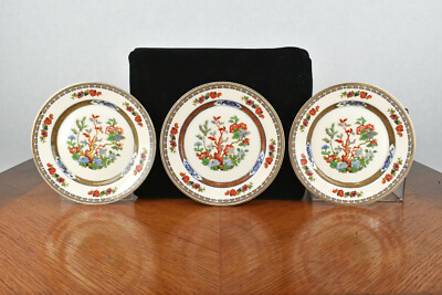 Three Vintage Warwick China WAR90 Dragon Bread and Butter Plates 6 1/2 inches