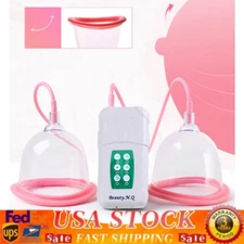 Electric Vacuum Pump Suction Breast Enlargement C/D Cup Breast Lifting Massager