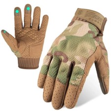 Tactical Gloves Touch Screen Anti-Shock Full Finger Gloves for Airsoft Shooting