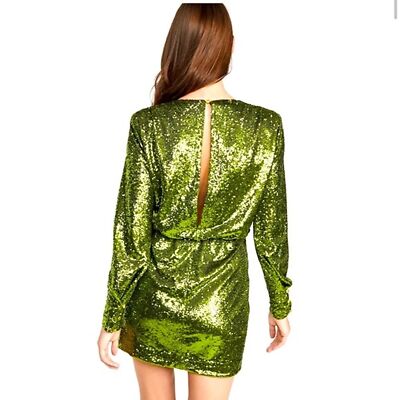 Cinq a Sept Skylar Sequin Dress Peridot 4