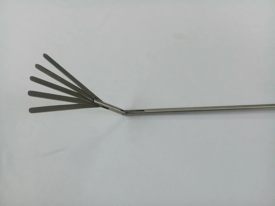 Ventilador laparoscópico de hígado retractor 5 hojas 10 mm instrumentos quirúrgicos articulados Foto 4 de 4