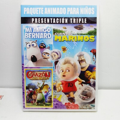 Mi Amigo Bernard/ Cuentos Marinos/ El Corazon (DVD) Presentacion Triple En...