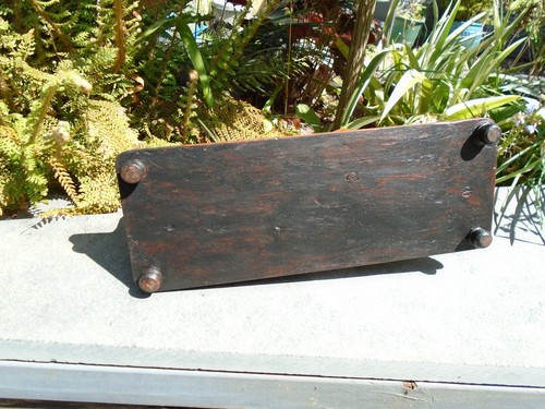 Elephant hardwood sculpture on a stand pulling a log lovely item - Picture 5 of 12