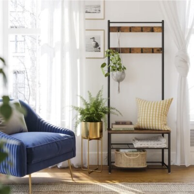 Carmen Flurbaum mit Bank und Schuhablage Holz Regal Haushalt