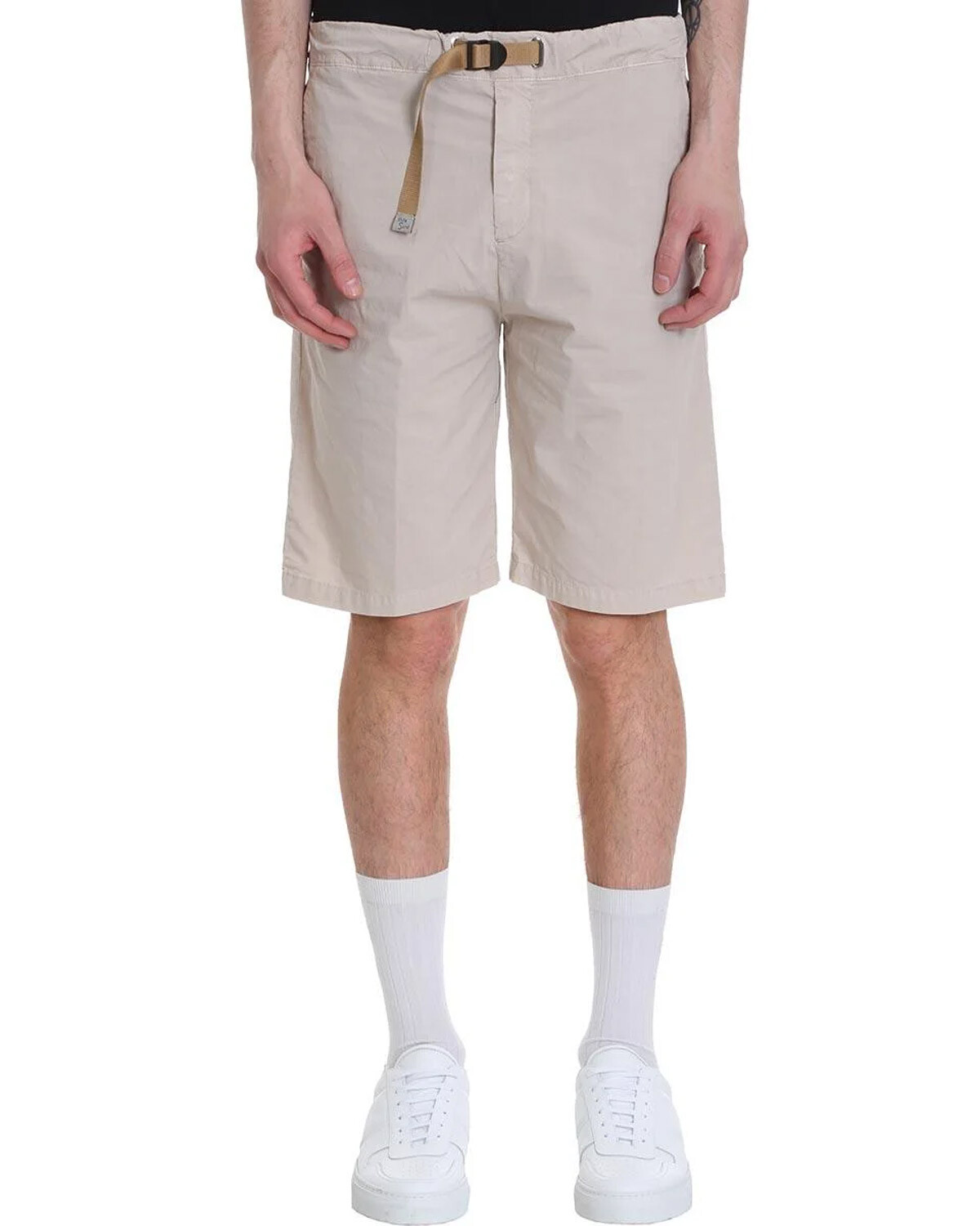Белые песочные мужские хлопчатобумажные шорты с завязками на талии 36 Хаки Производство Италия - 190 новозеландских долларов 6890₽