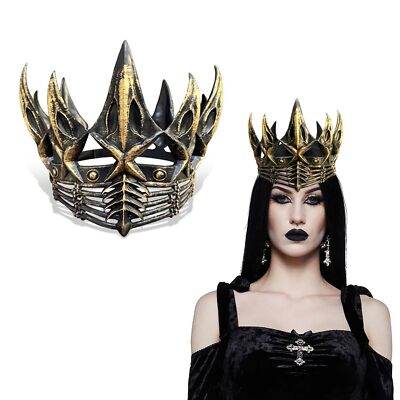 Halloween Gothic Crow Crowns Darkness Witcher Crowns Queen Tiara Headpiece fo...