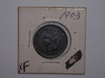 INDIAN HEAD PENNY 1903 NICE SMALL CENT 1903-P LOT #1 NICE XF DETAILS