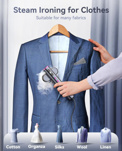Travel Steamer for Clothes,100-220V Portable Steamer,15S Heat Up,Steamer & Iron - Picture 6 of 7