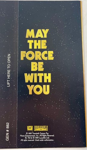 Star Wars Original Trilogy Special Edition Gold Box Set VHS 1997 Unopened - Picture 7 of 7