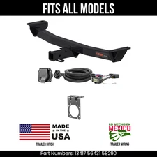 For 19-23 Ford Ranger Trailer Hitch 7Pin Wiring Harness Kit Fits All Models Curt