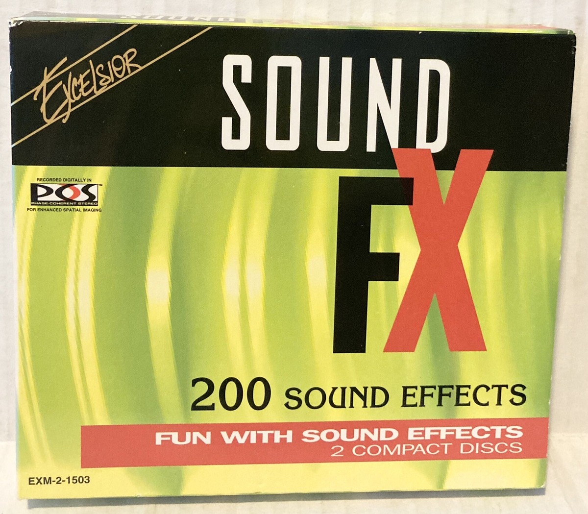 200 Sound Effects FX CD 2 Disc Set Vintage 1994 Madacy Canada EXM