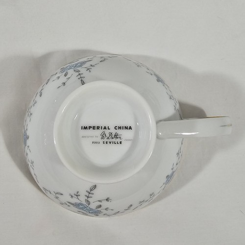 Schönes Vintage Imperial China W Dalton Japan Sevilla 5303 Teetasse & Untertasse Set - Bild 7 von 15