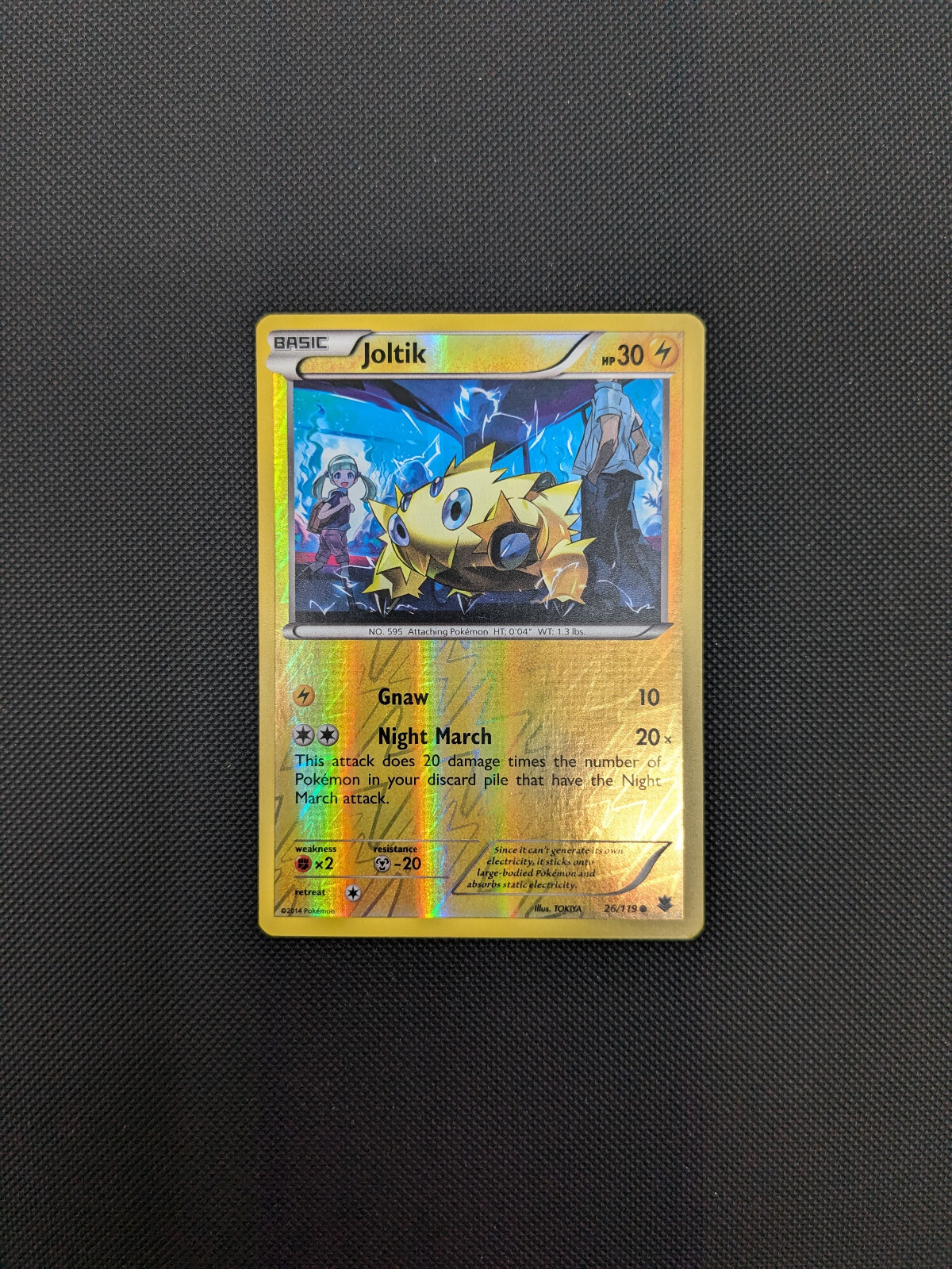 Pokémon card - Joltik Reverse Holo - XY Phantom Forces - 26/119 - LP+