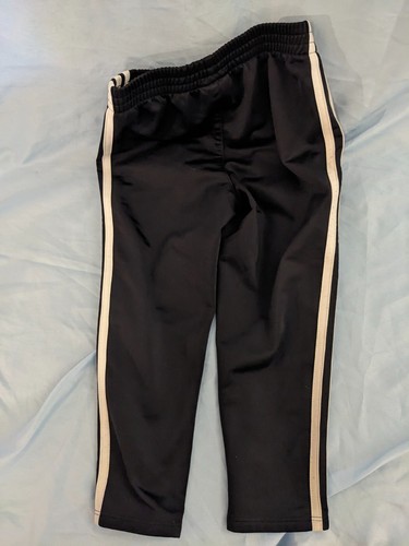 Adidas Boys 3-Stripe Athletic Track Pants, Black, 4T - Picture 3 of 4