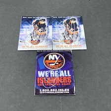 Set Of 3 Signed New York Islanders Pocket Schedules Jason Blake, Blake Comeau