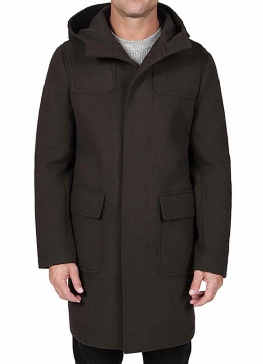 & Slate NEW COAT DUFFLE  【808】STONE Stone eBay | Large - Brown - Coat Duffle Blend Wool Men's ジャケット・アウター