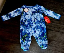 Wonder Nation One 1 Piece Sleeper  Tie Dye Pattern  0/3 Months  Zip Closure