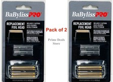 2 PACK - BaByliss PRO FXRF2B Replacement Shaver Foil Head Cutter Black - NEW