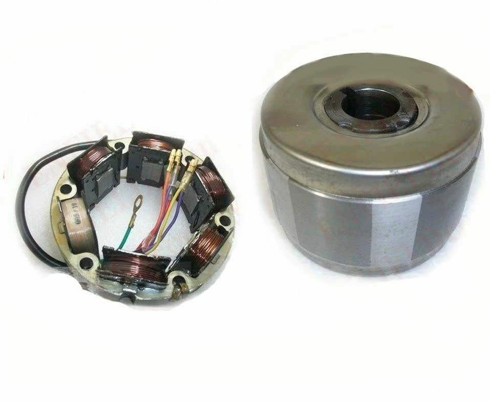 For Royal Enfield Bullet Electra Alternator and Magnet Rotor 12v 6 Wire