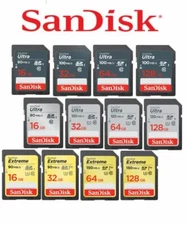 SanDisk ULTRA 16GB 32GB 64GB 128GB SD SDHC SDXC Memory Card Camera Drone C10 AU