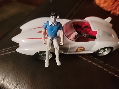 Speed Racer Enterprises Mach 5 & Action Figure Shoots Discs Transforms Warner - Picture 8 of 10