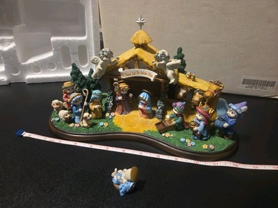 Kristin Willitts Designs Dreamsicles Nativity Lamp Danbury Mint 2003 With Box