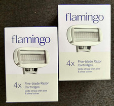 flamingo Five Blade Razor Refill Cartridges 4...